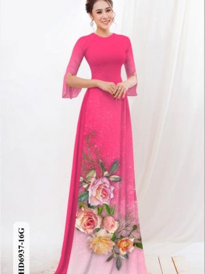 vai ao dai hoa hong gia re cuc hot 109339