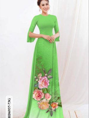 vai ao dai hoa hong rat duyen dep 193149