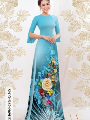 vai ao dai hoa hong rat re mau moi 70210