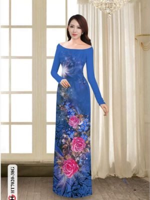 vai ao dai hoa hong rat re thanh lich 523221