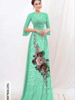 vai ao dai hoa hong rat re vua ra 1496253