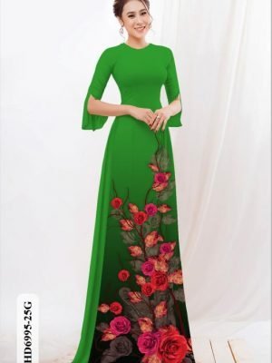 vai ao dai hoa hong re vua ra 2033142