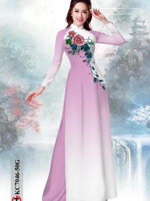 vai ao dai hoa hong shop my my da dang 34172