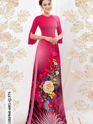 vai ao dai hoa hong truyen thong phong cach 802210