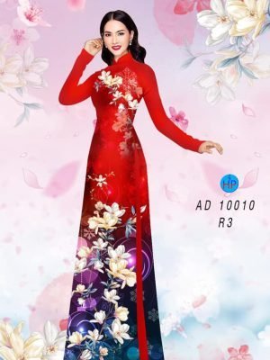 Vải áo dài hoa in 3D AD 10010 28