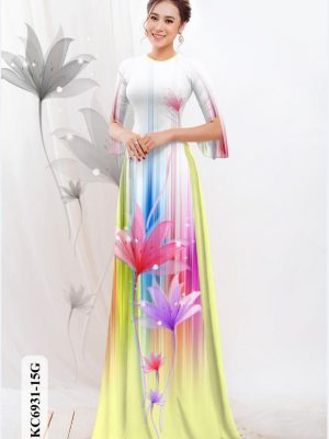 vai ao dai hoa in 3d co truyen dam tham 851287