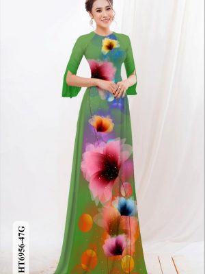 vai ao dai hoa in 3d co truyen dang hot 145896