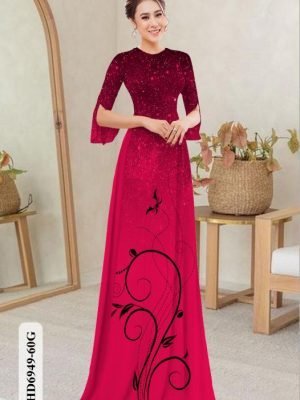 vai ao dai hoa in 3d co truyen mau moi 103075