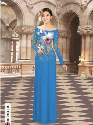 vai ao dai hoa in 3d dang ngoc da dang 865298