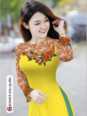 vai ao dai hoa in 3d dang ngoc phong cach 159978