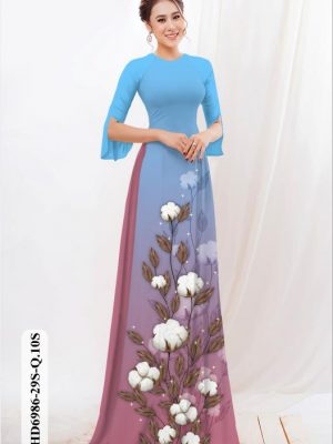 vai ao dai hoa in 3d duyen dang dep 159231