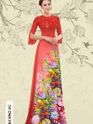 vai ao dai hoa in 3d duyen dang vua ra 1273165