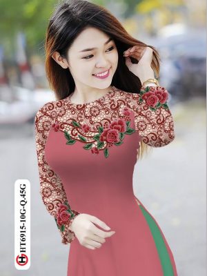 vai ao dai hoa in 3d gia re cuc dep 89947