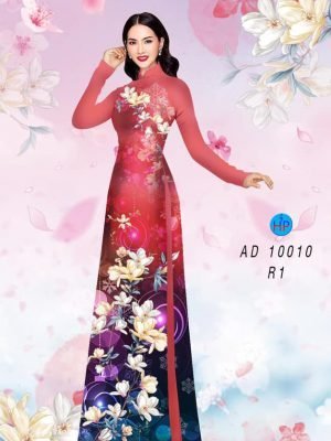 Vải áo dài hoa in 3D AD 10010 19