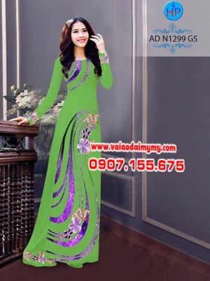Vải áo dài Hoa in 3D AD N1299 14
