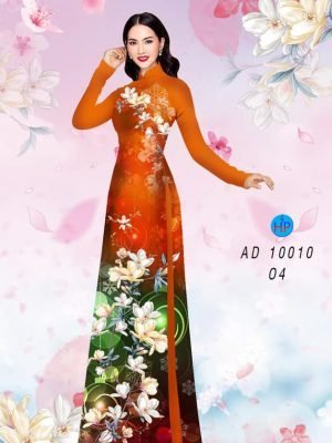 Vải áo dài hoa in 3D AD 10010 33