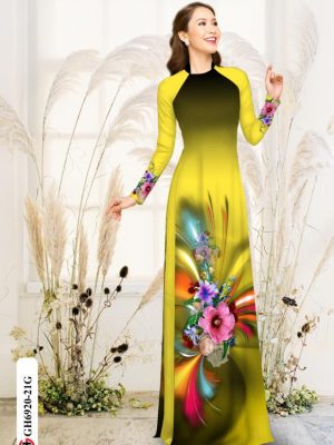 vai ao dai hoa in 3d shop mymy cuc hot 299300