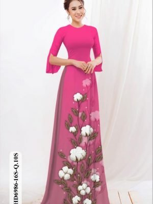 vai ao dai hoa in 3d vai ao dai my my da dang 592229