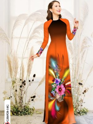 vai ao dai hoa in 3d vai ao dai my my long lanh 499127