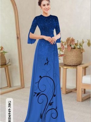 vai ao dai hoa in 3d vai ao dai my my thanh lich 1830223