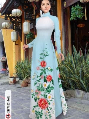 vai ao dai hoa in 3d vai ao dai my my thuot tha 13673