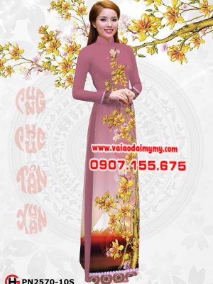 Vải áo dài Hoa Mai Đón Xuân AD PN2570 14