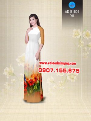 Vải áo dài Hoa Poppy AD B2544 14