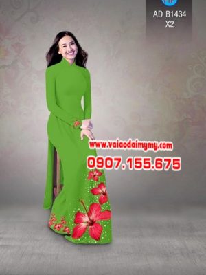 Vải áo dài Hoa râm bụt AD B2686 14