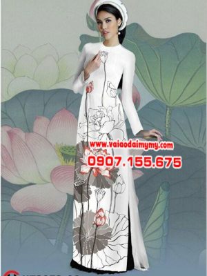 Vải áo dài Hoa sen AD HT3073 13