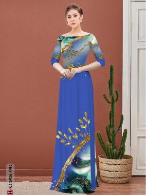 vai ao dai hoa van re duoc tim nhieu 540224