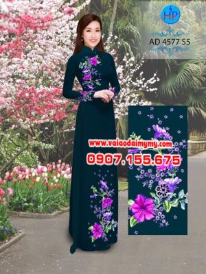 Vải áo dài Hoa xinh AD N1754 14