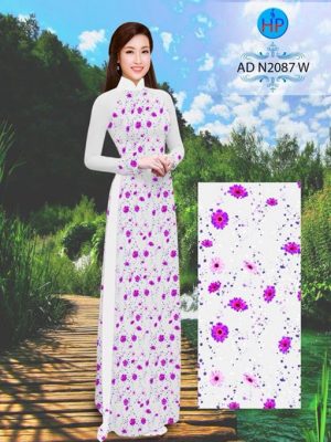 Vải áo dài Hoa xinh nguyên áo AD N2087 14