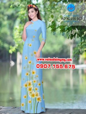 Vải áo dài Hoa xinh nhẹ nhàng AD N2482 13