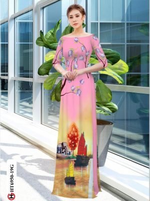 vai ao dai phong canh ha long gia re da dang 2052115