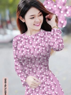 vai ao dai cham bi rat re da dang 1369176