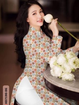 vai ao dai cham bi ton dang ngoc mau moi 9076