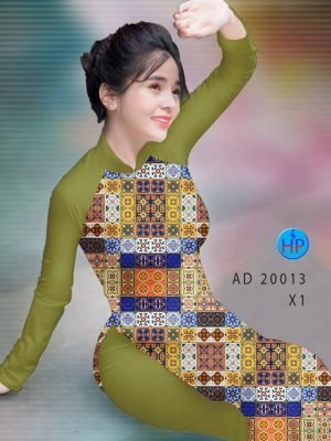 Vải áo dài hoa văn cô ba sài gòn AD 20013 27