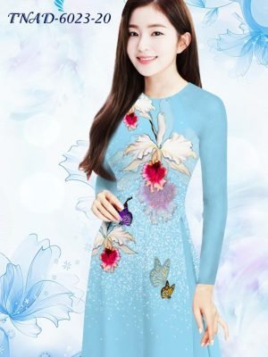 vai ao dai dep hoa 3d rat duyen da dang 123229