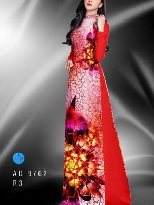 Vải áo dài hoa in 3D AD 9762 32