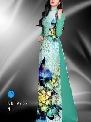 Vải áo dài hoa in 3D AD 9762 29