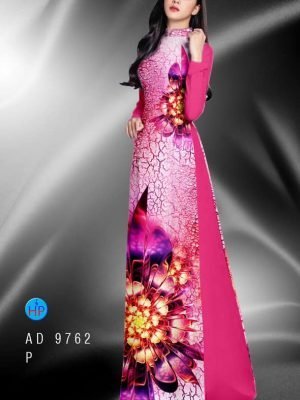 Vải áo dài hoa in 3D AD 9762 20