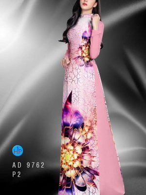 Vải áo dài hoa in 3D AD 9762 26