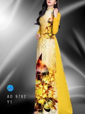 Vải áo dài hoa in 3D AD 9762 28