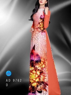 Vải áo dài hoa in 3D AD 9762 21