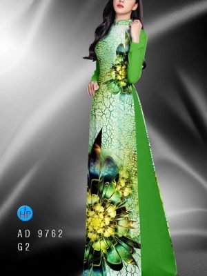 Vải áo dài hoa in 3D AD 9762 24