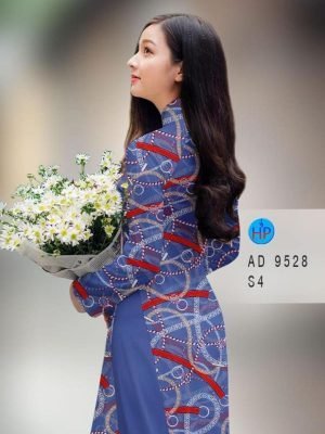 vai ao dai dep hoa van doc dao cuc hot 933261