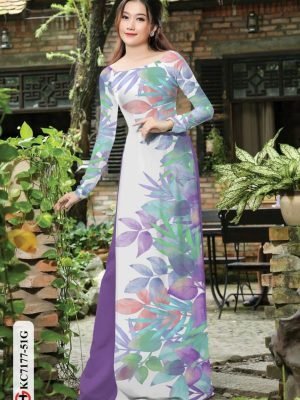 vai ao dai hinh la re da dang 1476209