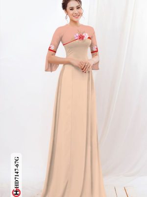 vai ao dai hoa 3d co truyen mau moi 87155