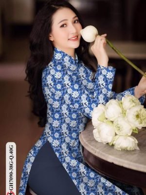 vai ao dai hoa deu co truyen long lanh 239211