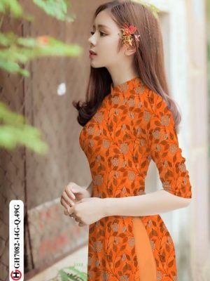 vai ao dai hoa deu co truyen rat dep 625278